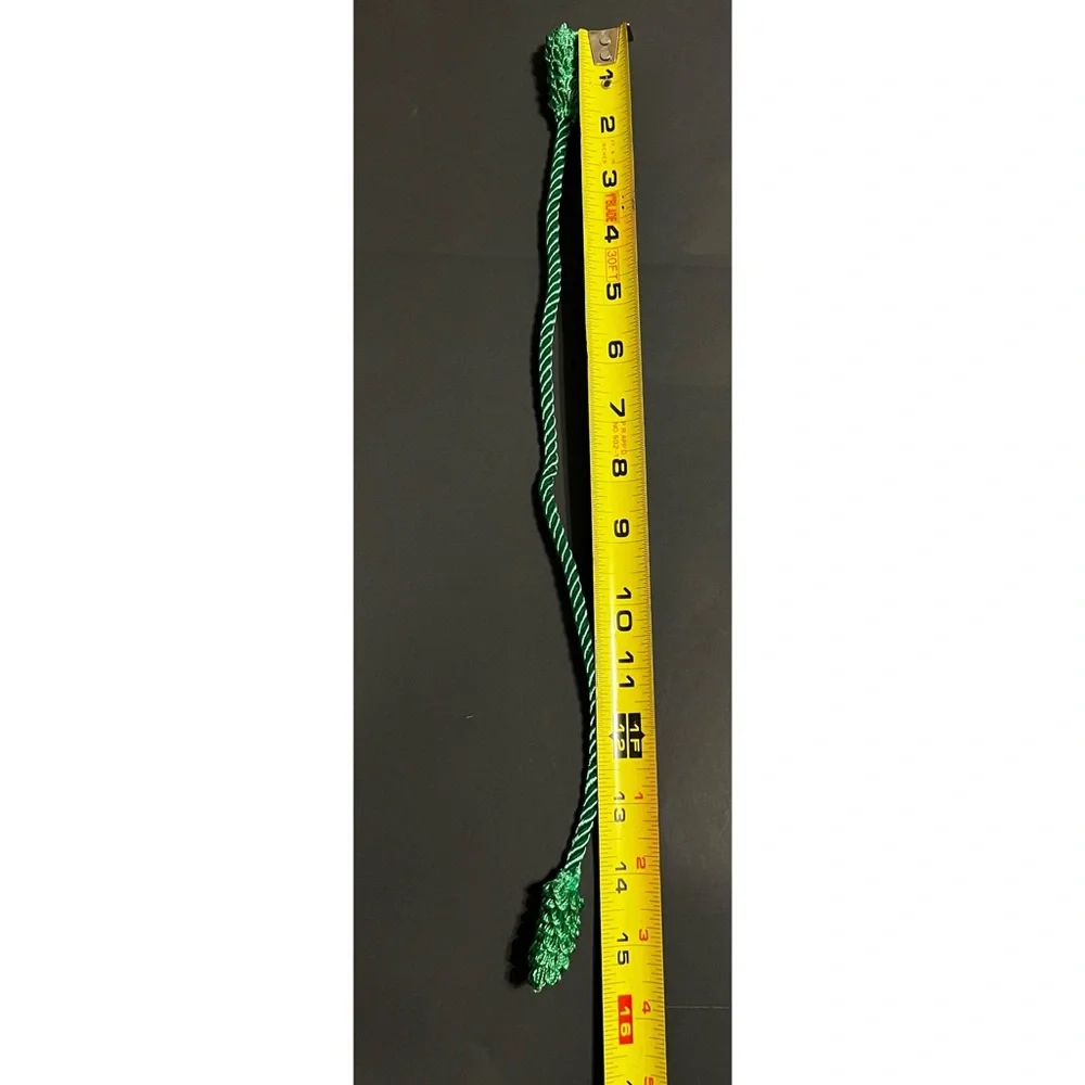 Green Decorative Banister Ties Corded Package Toppers